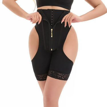 High-waisted hip-lifting plus-size body-shaping pants